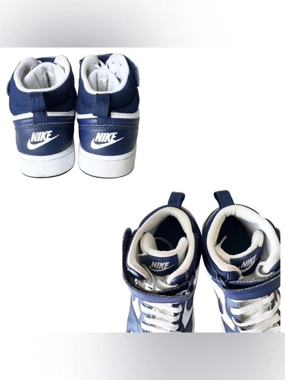 Youth 6.5 Nike High Top Blue White Sneakers – Excellent‎ Gently Worn